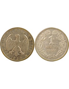 Allemagne 1 mark Argent 1925 J Hambourg
