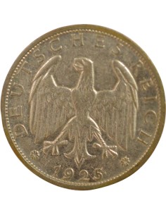 Allemagne 1 mark Argent 1925 J Hambourg 2