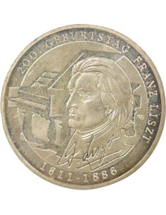 Allemagne Franz Liszt Franz Liszt 10 euros Argent 2011 G Karlsruhe 2