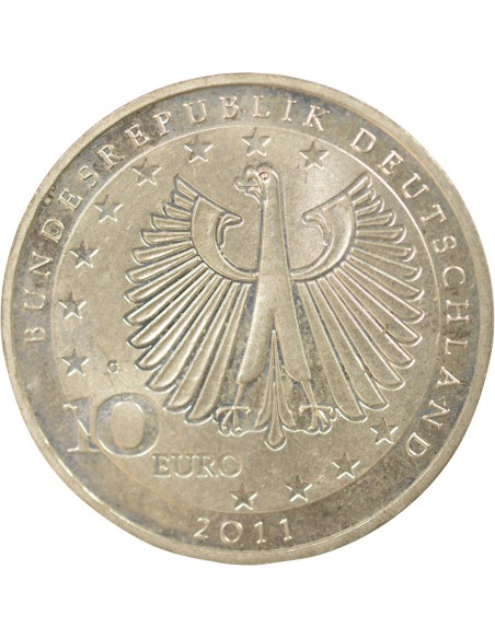 Allemagne Franz Liszt Franz Liszt 10 euros Argent 2011 G Karlsruhe