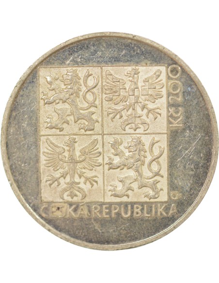 Tchèque République The Präsident 200 korun Argent 1997 Jablonec nad Nisou