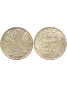 Portugal Pont de Salazar 20 escudos Argent 1966 Lisbonne