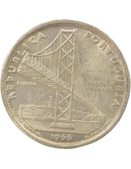Portugal Pont de Salazar 20 escudos Argent 1966 Lisbonne