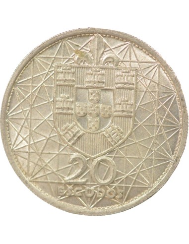 Portugal Pont de Salazar 20 escudos Argent 1966 Lisbonne