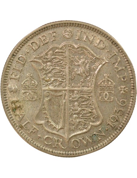 Empereur des Indes 4e Tyoe 1/2 crown Argent 1936 Londres