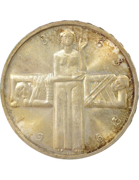 Suisse Croix Rouge 5 francs Argent 1963 Berne