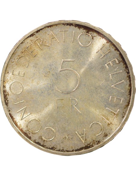 Suisse Croix Rouge 5 francs Argent 1963 Berne