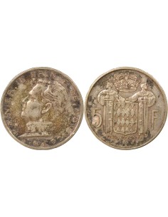 Monaco Rainier III de Monaco 5 francs Argent 1960 A Paris