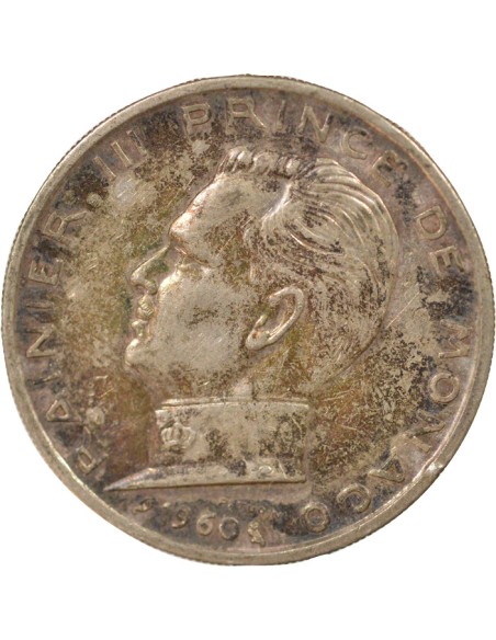 Monaco Rainier III de Monaco 5 francs Argent 1960 A Paris