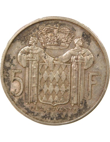 Monaco Rainier III de Monaco 5 francs Argent 1960 A Paris