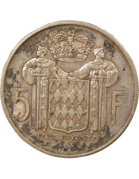 Monaco Rainier III de Monaco 5 francs Argent 1960 A Paris