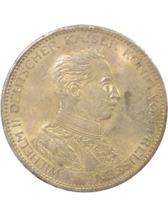 Etats Allemands (Prusse) Guillaume II 3 mark Argent 1914 A Berlin 2