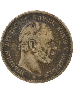 Etats Allemands (Prusse) Guillaume II 2 mark Argent 1876 Hanovre 2