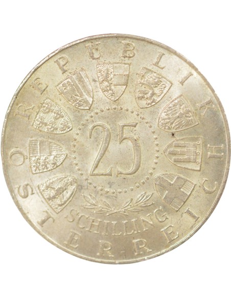 Autriche Burgenland 25 schillings Argent 1961 A Vienne