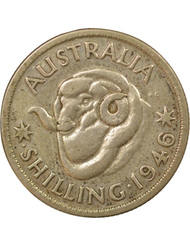 Empereur des Indes 1 shilling Billon 1946 Perth