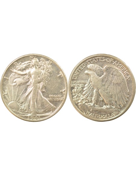 USA Walking Liberty 1/2 Dollar Argent 1941 Philadelphie