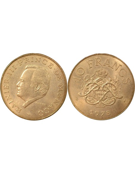 Monaco Rainier III de Monaco 10 francs Cuivre-Aluminium-Nickel 1978 Pessac