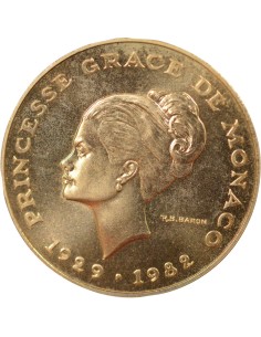 Monaco Rainier III de Monaco Grace Kelly 10 francs Cuivre-Aluminium-Nickel 1982 Pessac 2