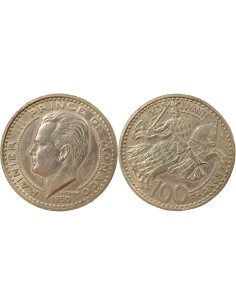 Monaco Rainier III de Monaco 100 francs Cuivre-Nickel 1950 A Paris