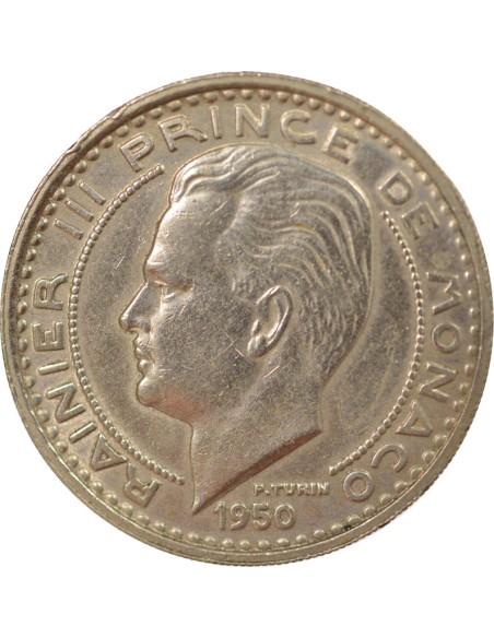Monaco Rainier III de Monaco 100 francs Cuivre-Nickel 1950 A Paris