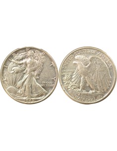USA Walking Liberty 1/2 Dollar Argent 1945 Philadelphie