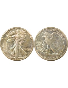 USA Walking Liberty 1/2 Dollar Argent 1942 Philadelphie