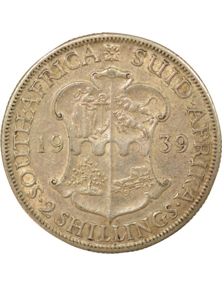 Empereur des Indes 2 1/2 shillings Argent 1939 SA Pretoria