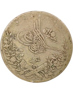 Empire Ottoman Abdülhamid II 10 qirsh Argent 1293 AH (1890-1891) A Berlin 2
