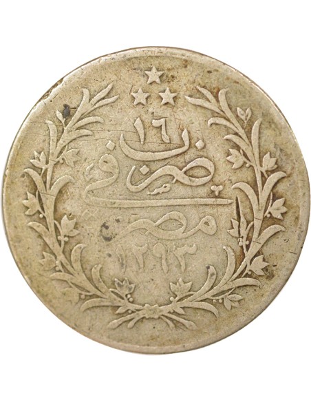 Empire Ottoman Abdülhamid II 10 qirsh Argent 1293 AH (1890-1891) A Berlin