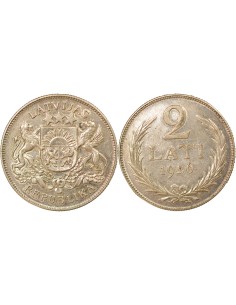 Lettonie 5 lati Argent 1926 Londres