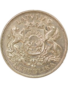 Lettonie 5 lati Argent 1926 Londres 2