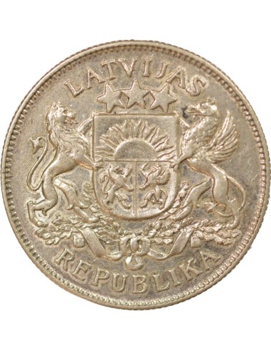 Lettonie 5 lati Argent 1926 Londres