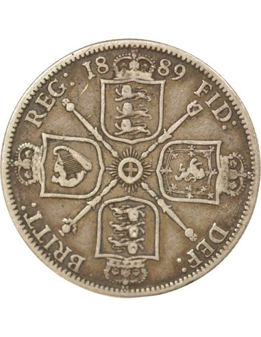 Reine Effigie du Jubilé 1 florin Argent 1889 Londres