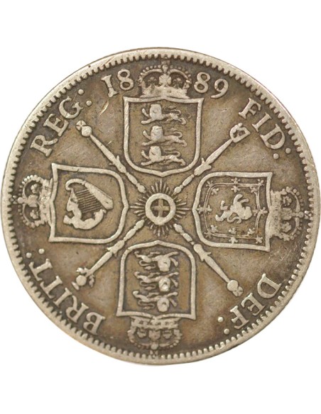 Reine Effigie du Jubilé 1 florin Argent 1889 Londres