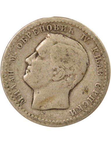 Roi 50 para Argent 1875