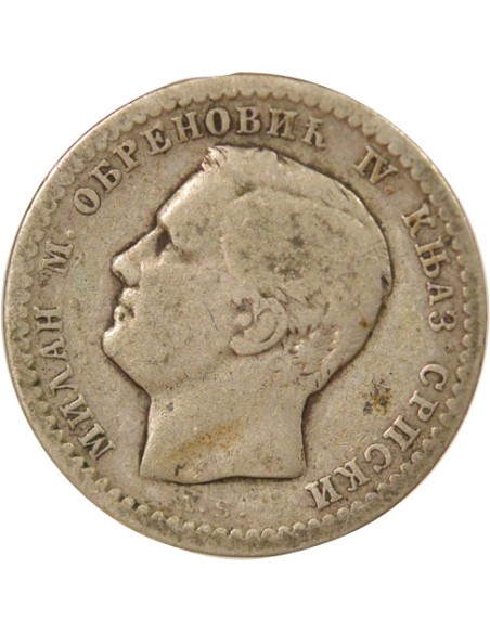 Roi 50 para Argent 1875