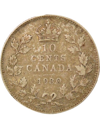 Empereur des Indes 10 cents Argent 1930 Ottawa