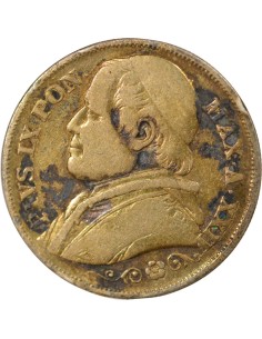 Etat Pontifical Pie IX 2 lire Argent 1868 R Rome 2