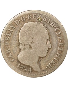 Piedmont Charles-Félix 1 lira Argent 1824 2