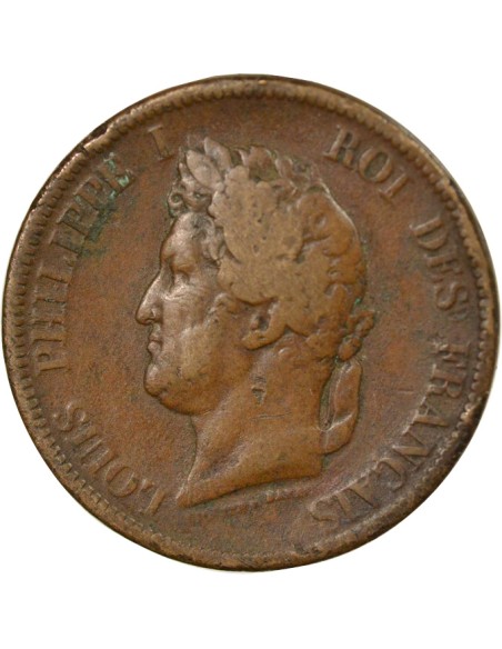 Colonies Françaises Louis-Philippe Ier 10 centimes Bronze 1843 A - Paris