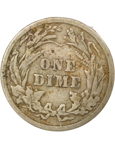 Etats Unis d'Amérique Barber 1 dime Argent 1905 Philadelphie