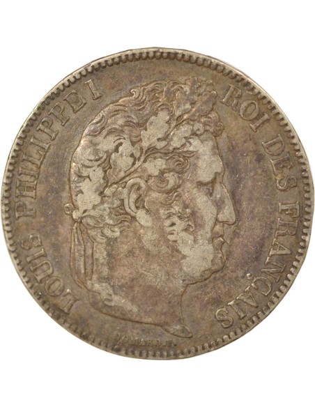 Louis-Philippe Ier Tr. en Relief 5 francs Argent 1835 M Toulouse