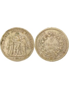 5 francs Argent 1872 A - Paris