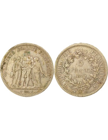 5 francs Argent 1872 A - Paris