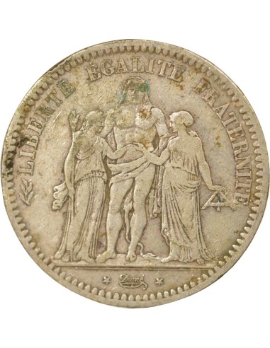 5 francs Argent 1872 A - Paris