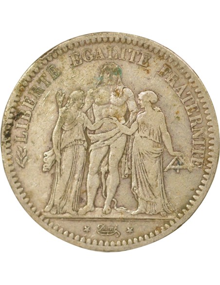 5 francs Argent 1872 A - Paris