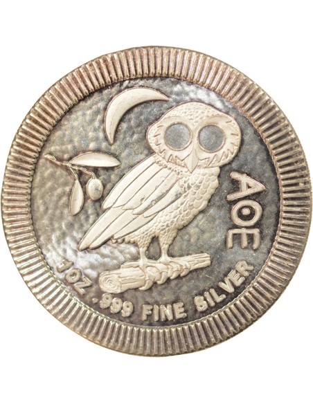 Ile Niue Chouette d'Athènes 2 dollars Argent 2017 Silver Towne