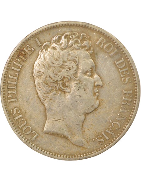 Louis-Philippe Ier Tr. en Creux 5 francs Argent 1831 A - Paris
