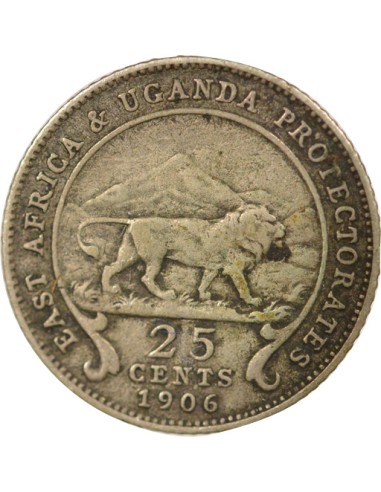 Empereur des Indes 25 cents Argent 1906 Londres