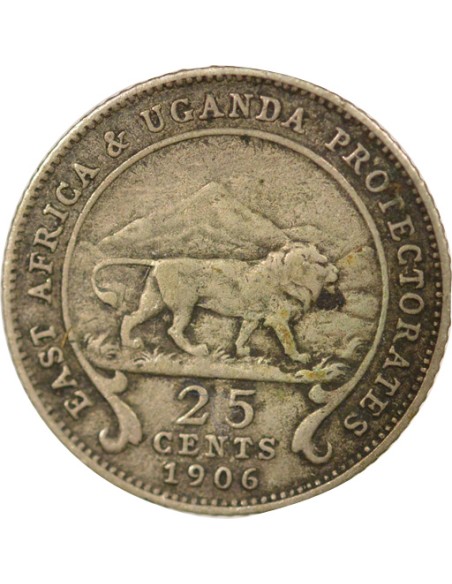 Empereur des Indes 25 cents Argent 1906 Londres